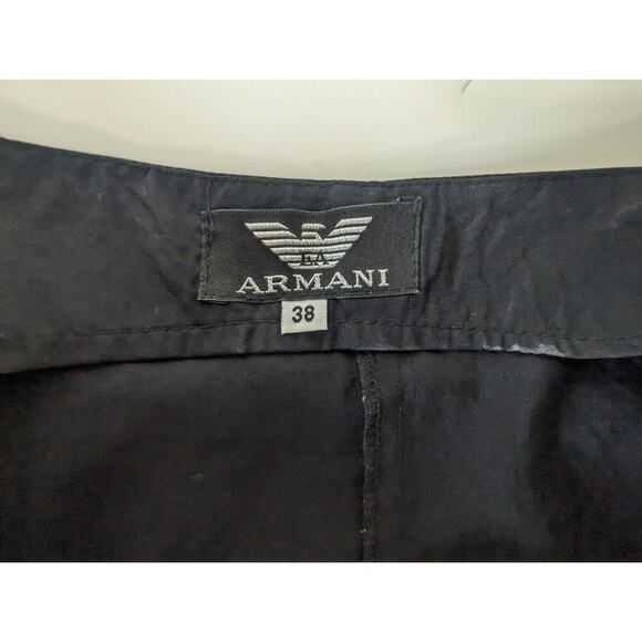 Emporio Armani Black Logo Smock Dress Women's Size 38 US 2 - Picture 6 of 11